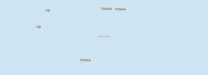 Mapa de Tonga