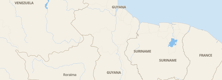 Mapa de Guyana