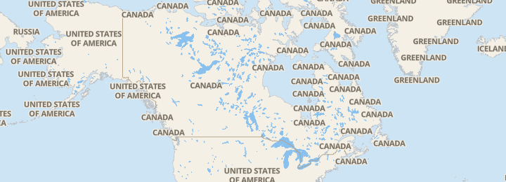 Mapa de Canada