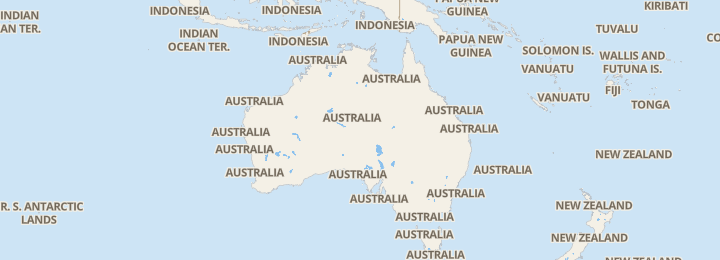 Mapa de Australia