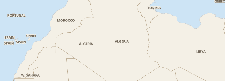 Mapa de Algeria