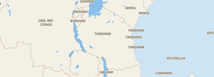 Mapa de Tanzania