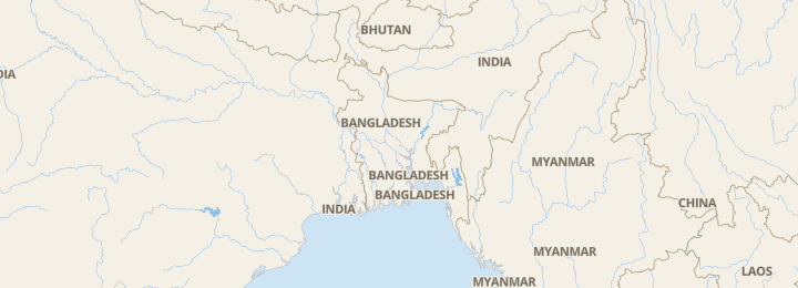Mapa de Bangladesh